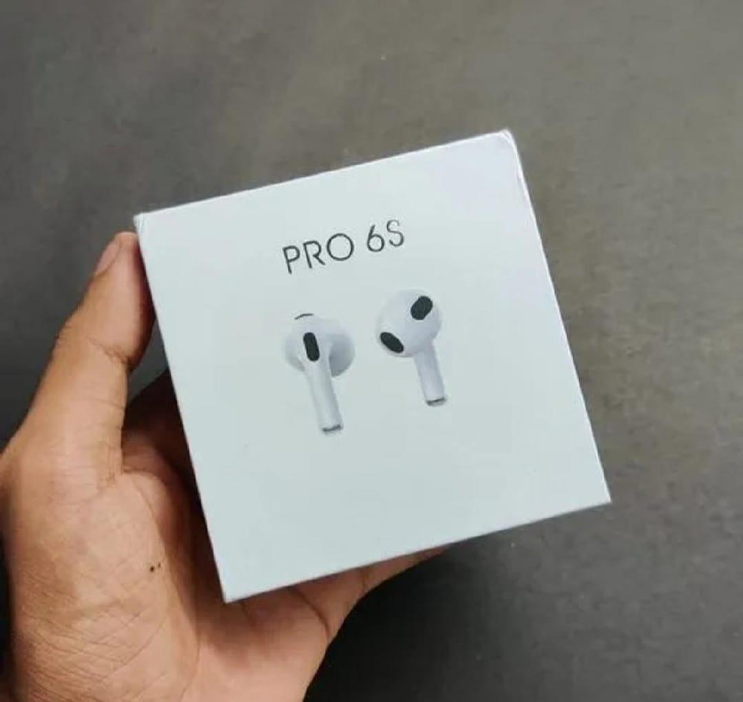 White Bluetooth 5 Airpods with Smart Touch & Super Bass