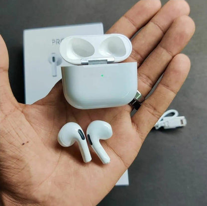 White Bluetooth 5 Airpods with Smart Touch & Super Bass